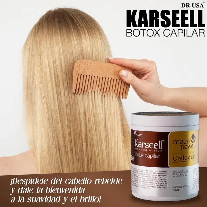 KARSEELL CREMA CAPILAR DE COLÁGENO: RENUEVA TU CABELLO Y VUELVE A BRILLAR✨🌸 + ENVÍO GRATIS HOY 🚚