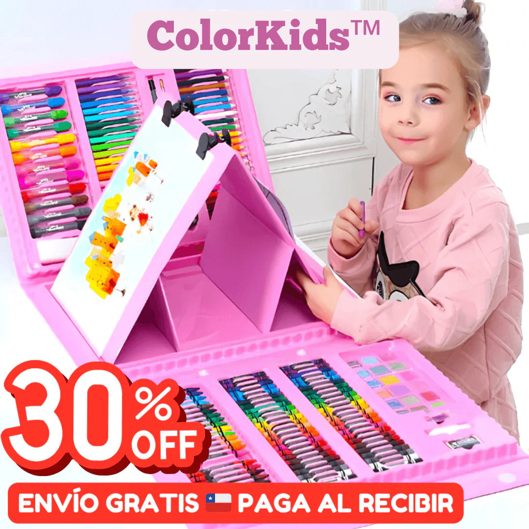 ColorKids™ Maletín de Arte con 208 piezas 🌈🎨