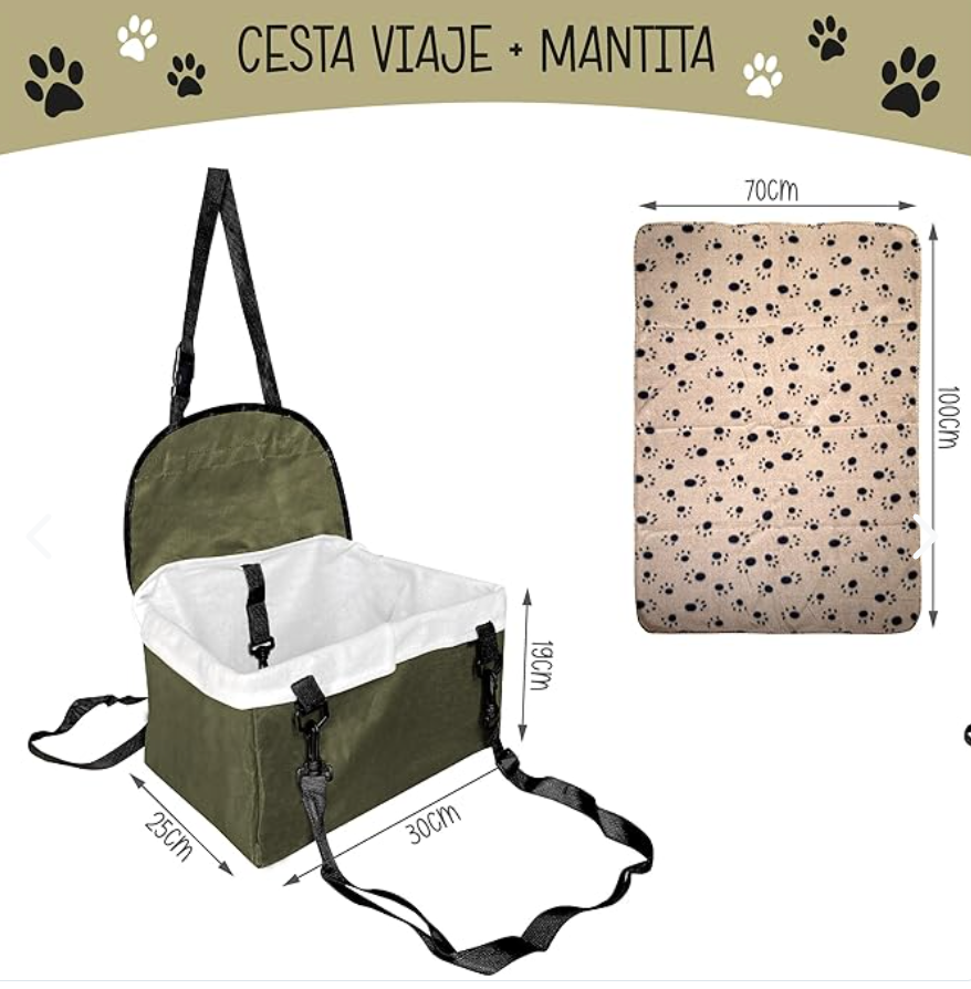 Asiento De Auto Para Tu Mascota Con Ultra Comodidad Anti-Estres + ¡ENVÍO GRATIS PROMOCIÓN CYBERDAY! 🎅🏼