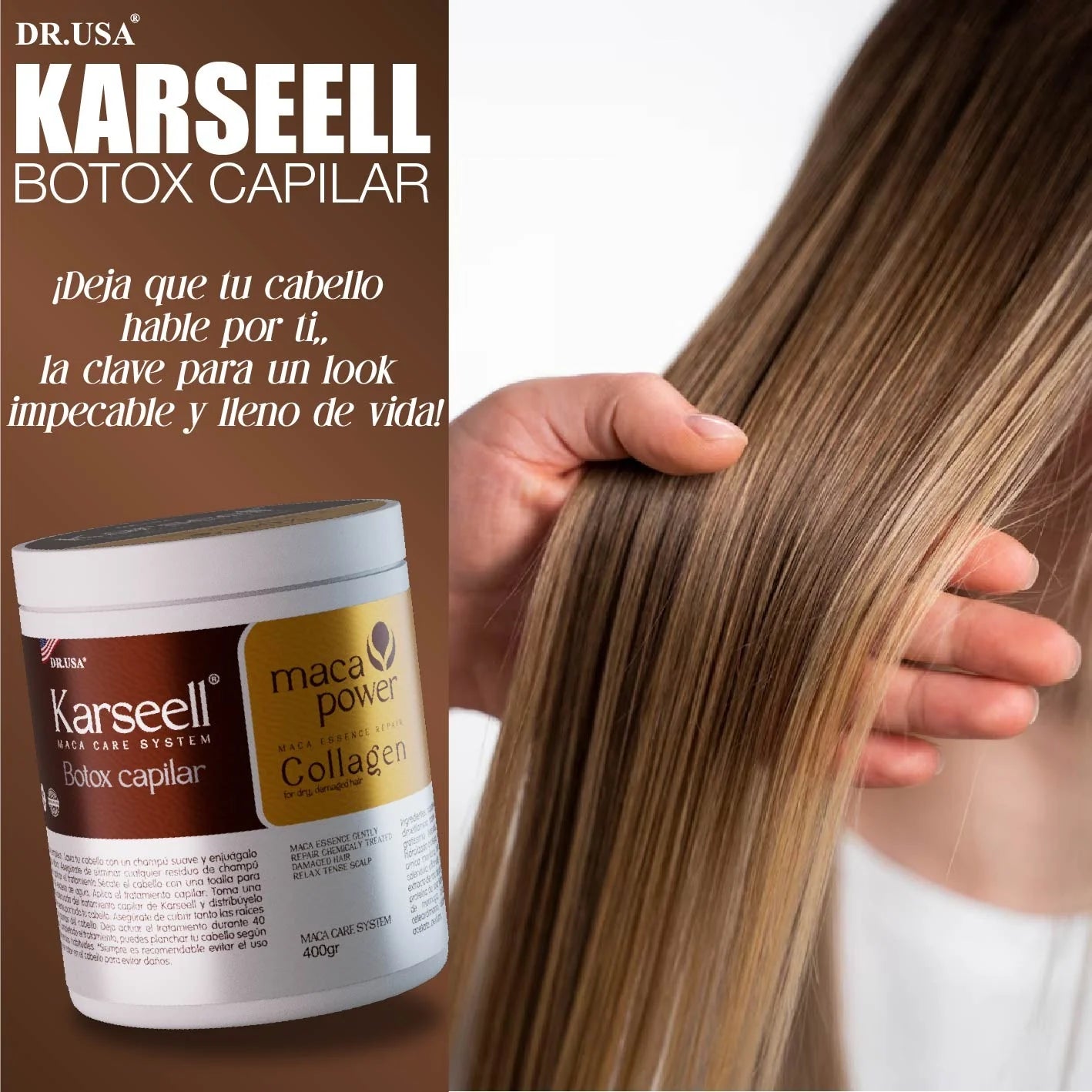 KARSEELL CREMA CAPILAR DE COLÁGENO: RENUEVA TU CABELLO Y VUELVE A BRILLAR✨🌸 + ENVÍO GRATIS HOY 🚚