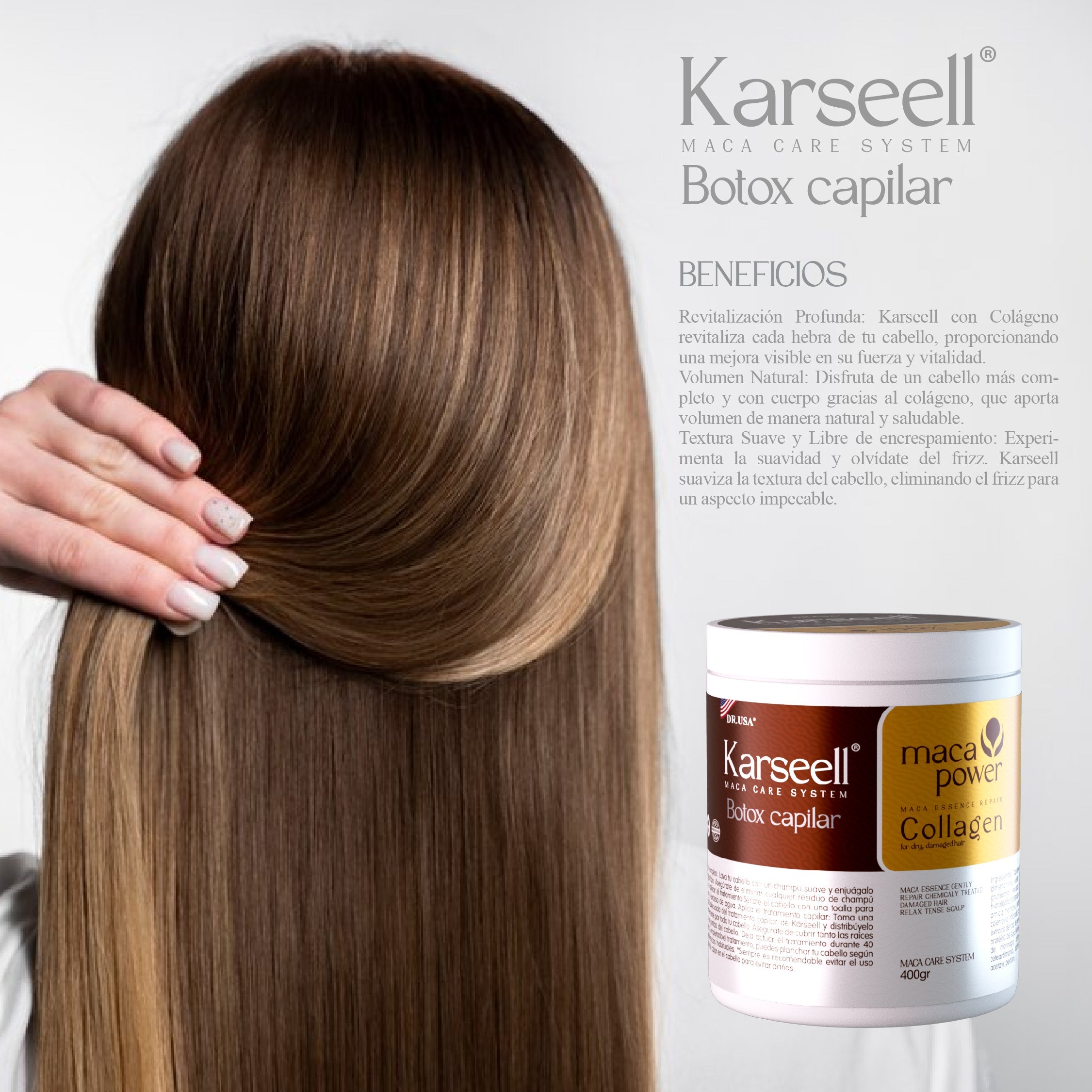 COMBO KARSEELL CAPILAR: SHAMPOO - MASCARILLA - ACEITE ARGÁN + ENVÍO GRATIS ✨