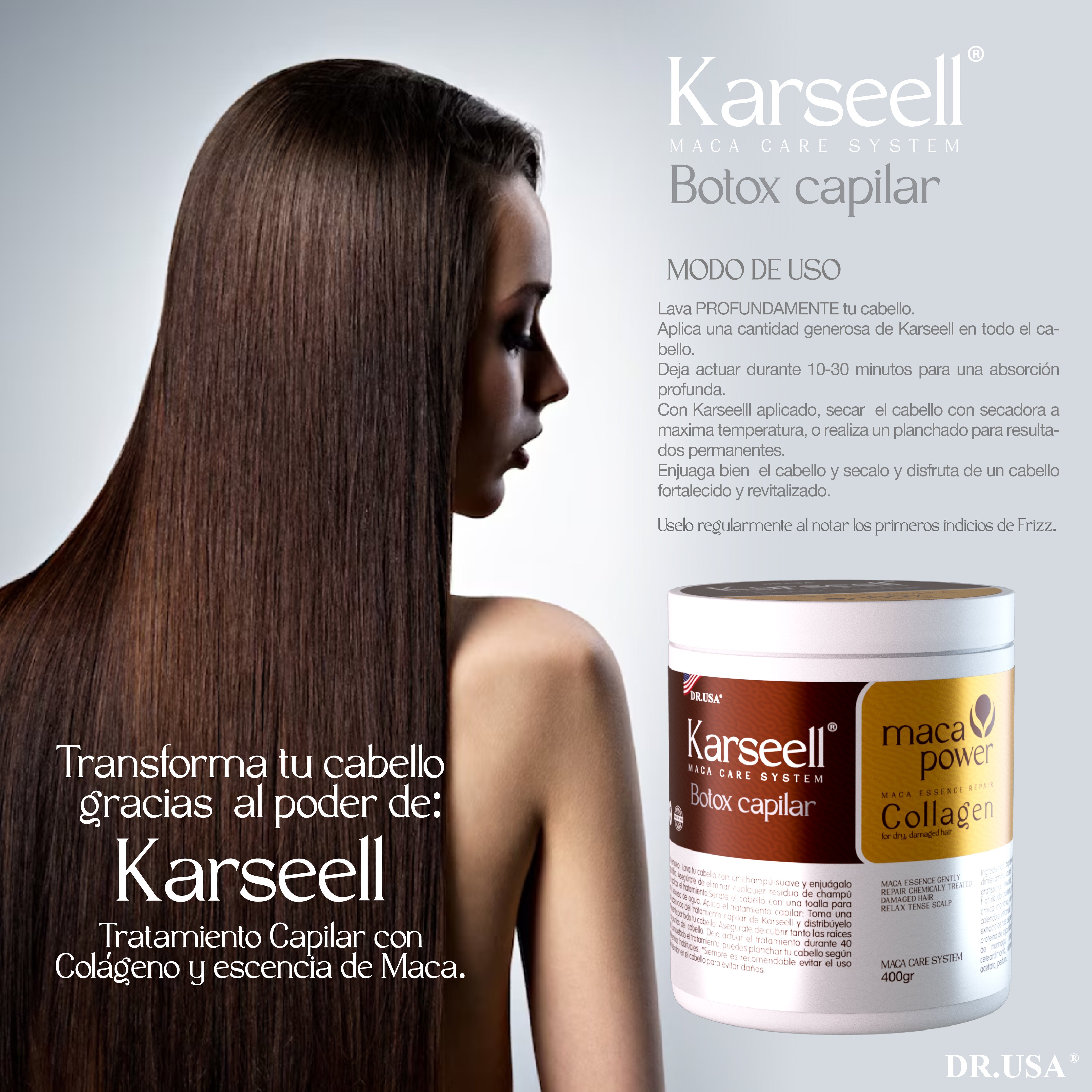 COMBO KARSEELL CAPILAR: SHAMPOO - MASCARILLA - ACEITE ARGÁN + ENVÍO GRATIS ✨